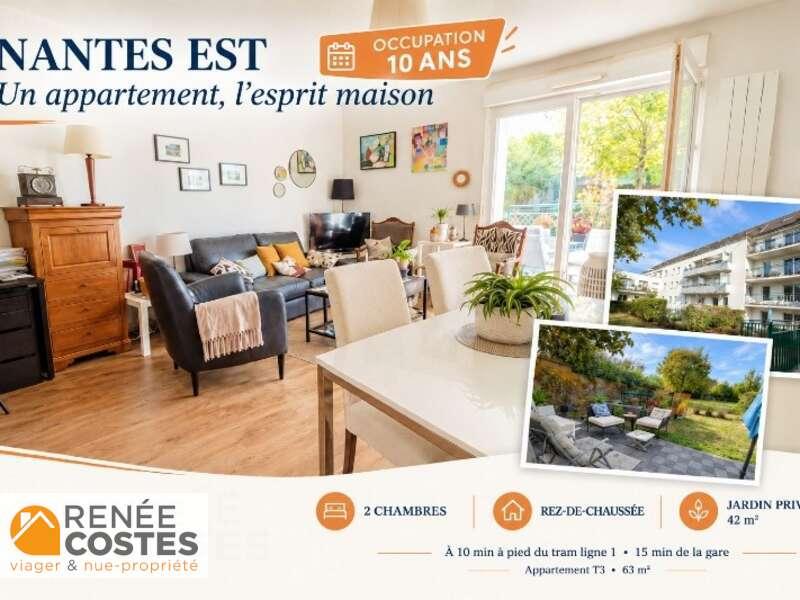 Vente à terme occupée — appartement 3 pièces — Nantes